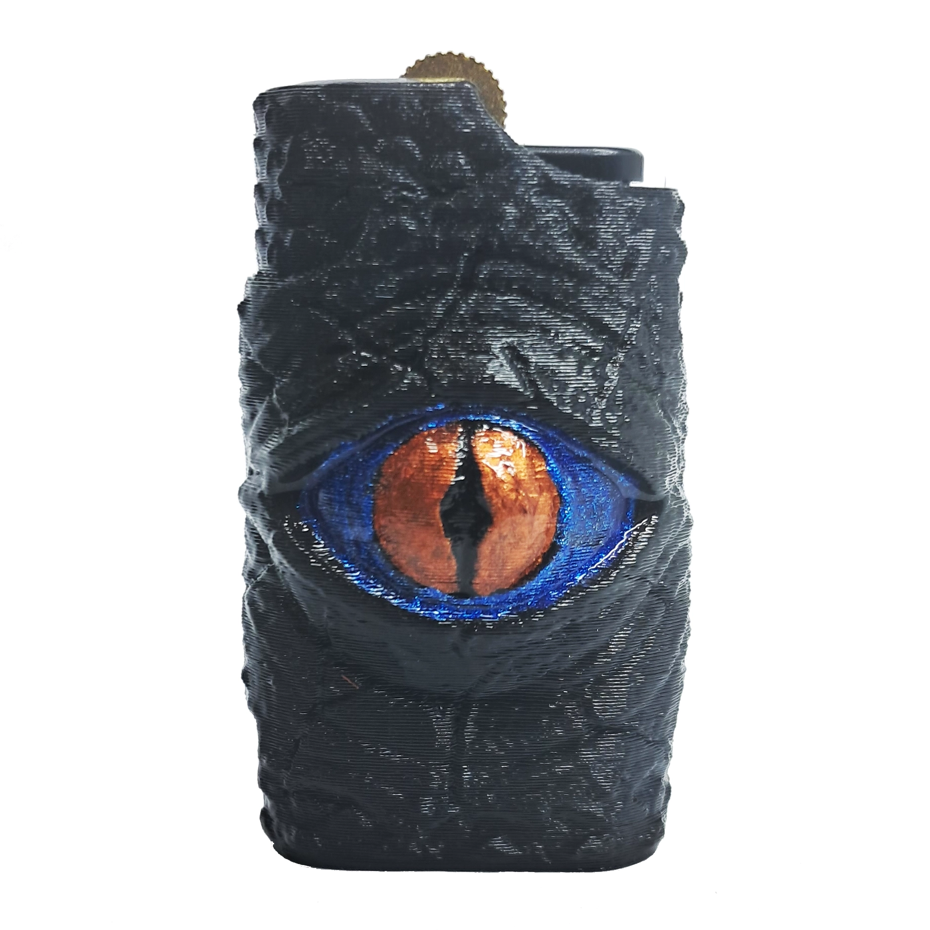 فندک طرح چشم اژدها، مدل رنگی - خرید عمده و تکی | کاژین