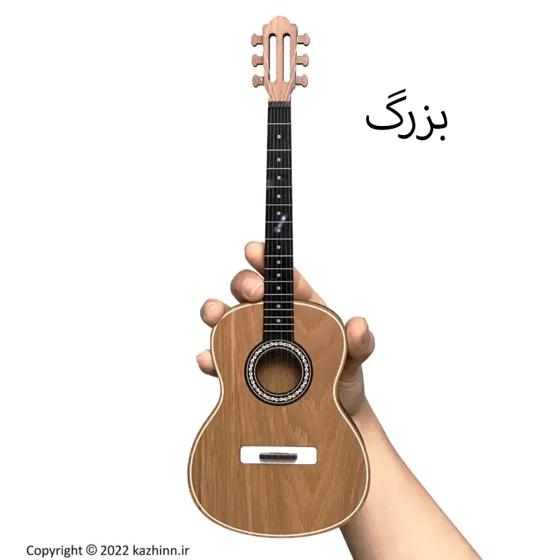 ماکت دکوری طرح گیتار بزرگ دست مدل