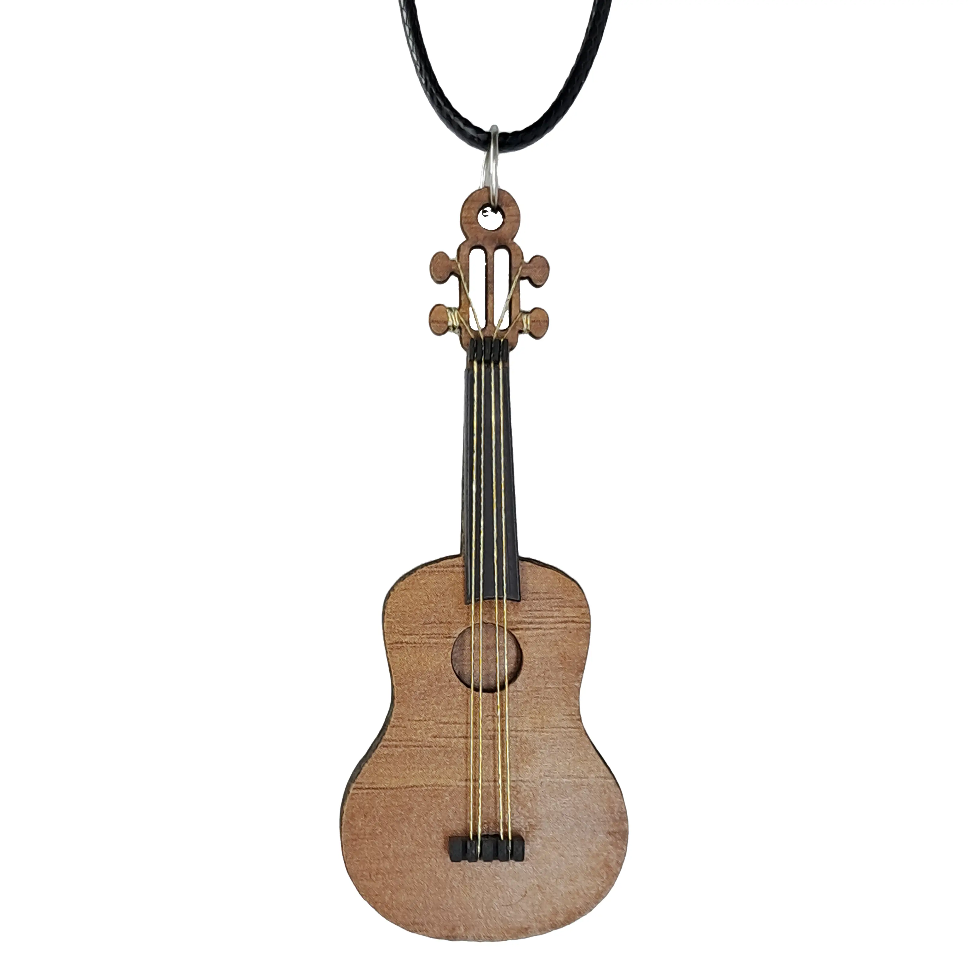 گردنبند گیتار کلاسیک مدل ساده کد b3173، این گردنی و آویز چوبی بوده و حداکثر جزئیات را دارد و مناسب هدیه و کادو تولد برای دوستداران ساز و موسیقی گیتار