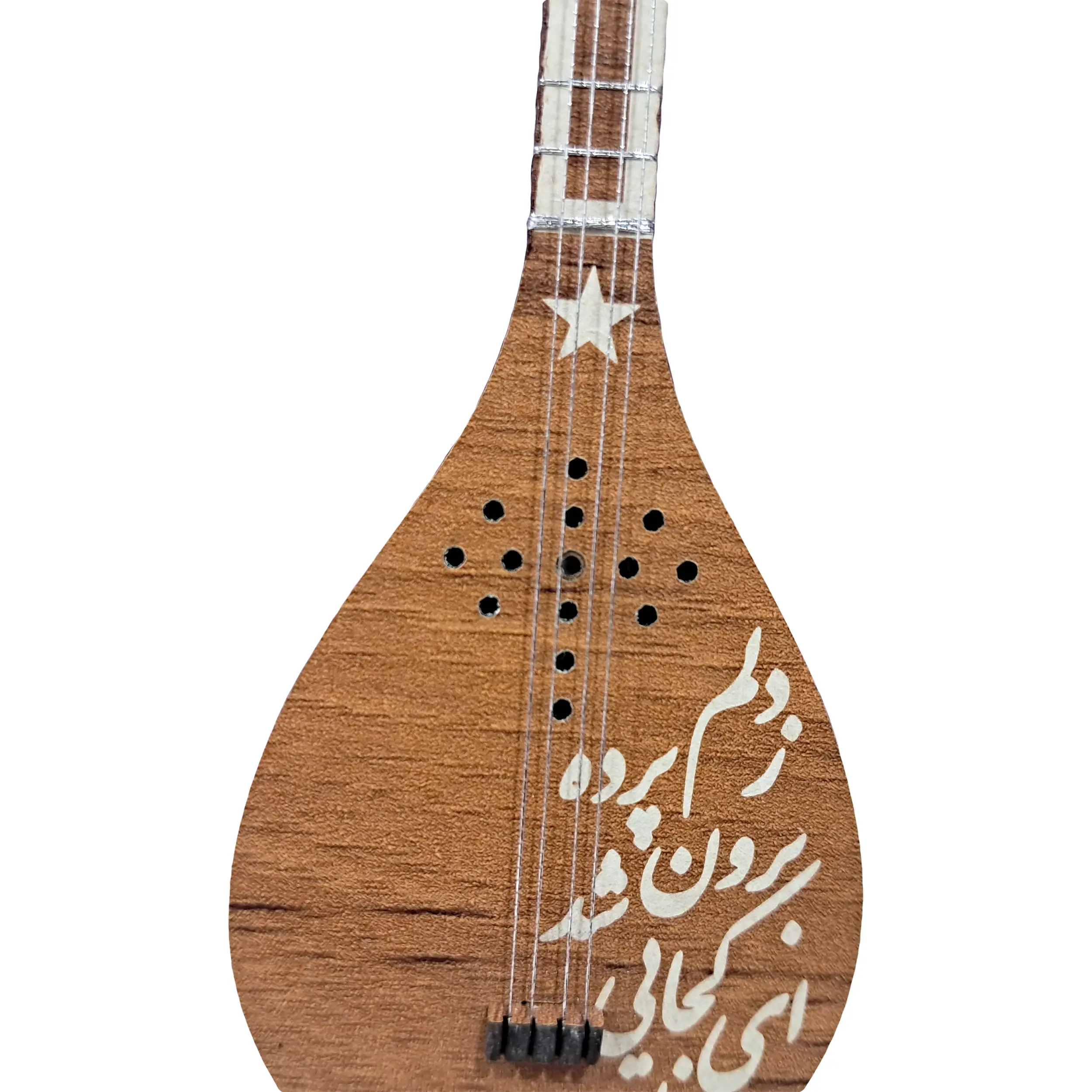 ماکت دکوری سه تار - عکس نمای نزدیک