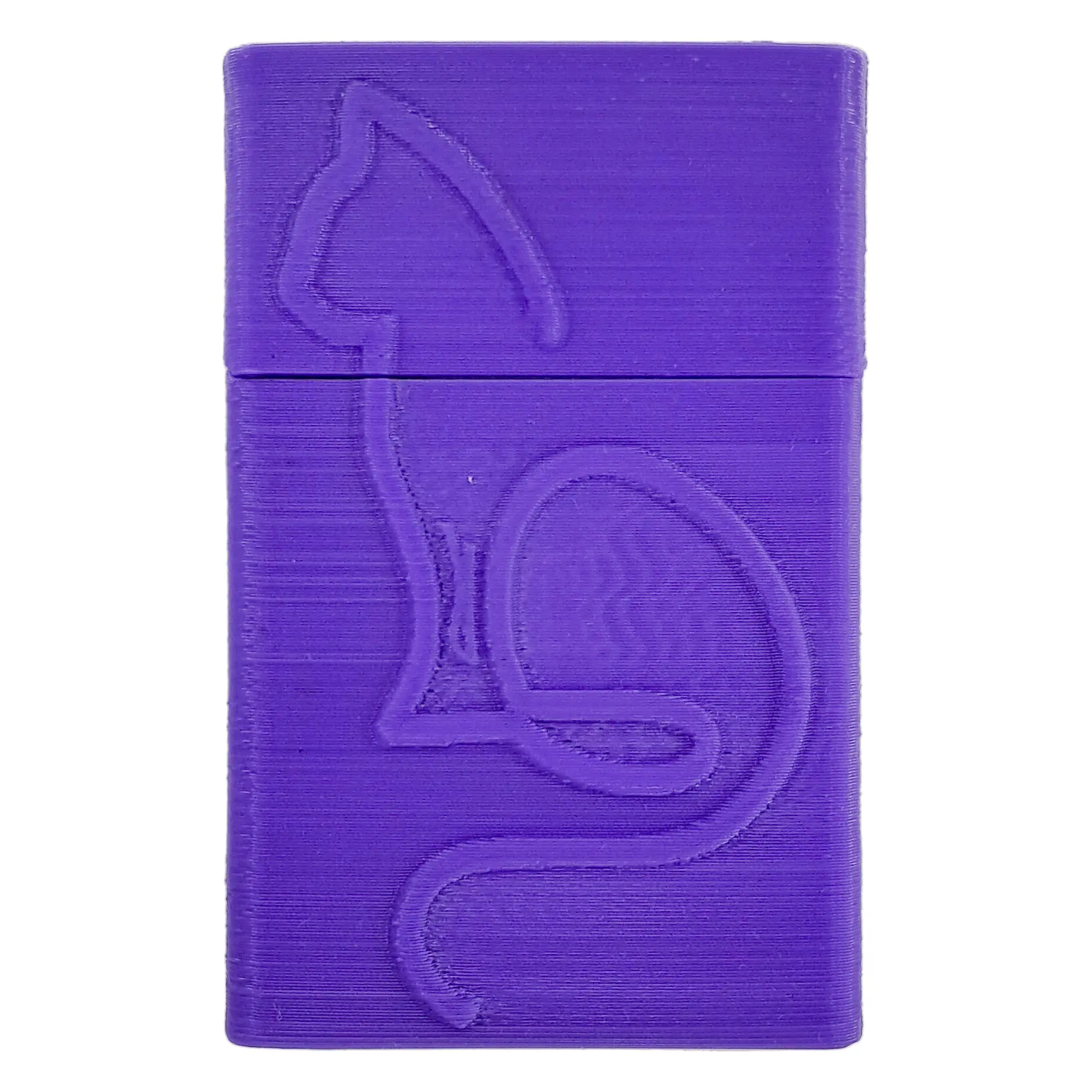 جعبه سیگار دخترانه طرح گربه رنگ بنفش - خرید عمده و تکی از کاژین