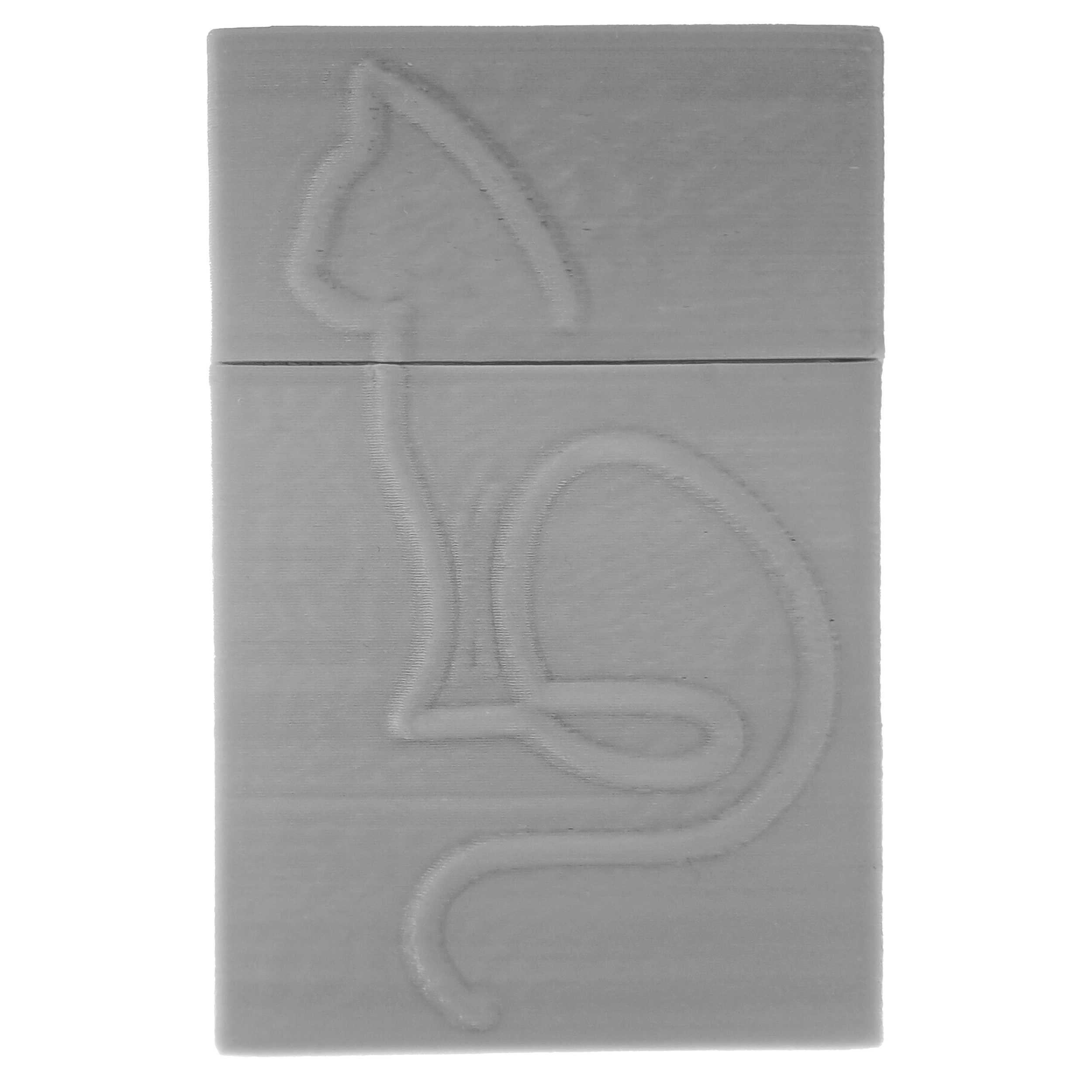 جعبه سیگار، هدیه دخترانه طرح گربه رنگ خاکستری