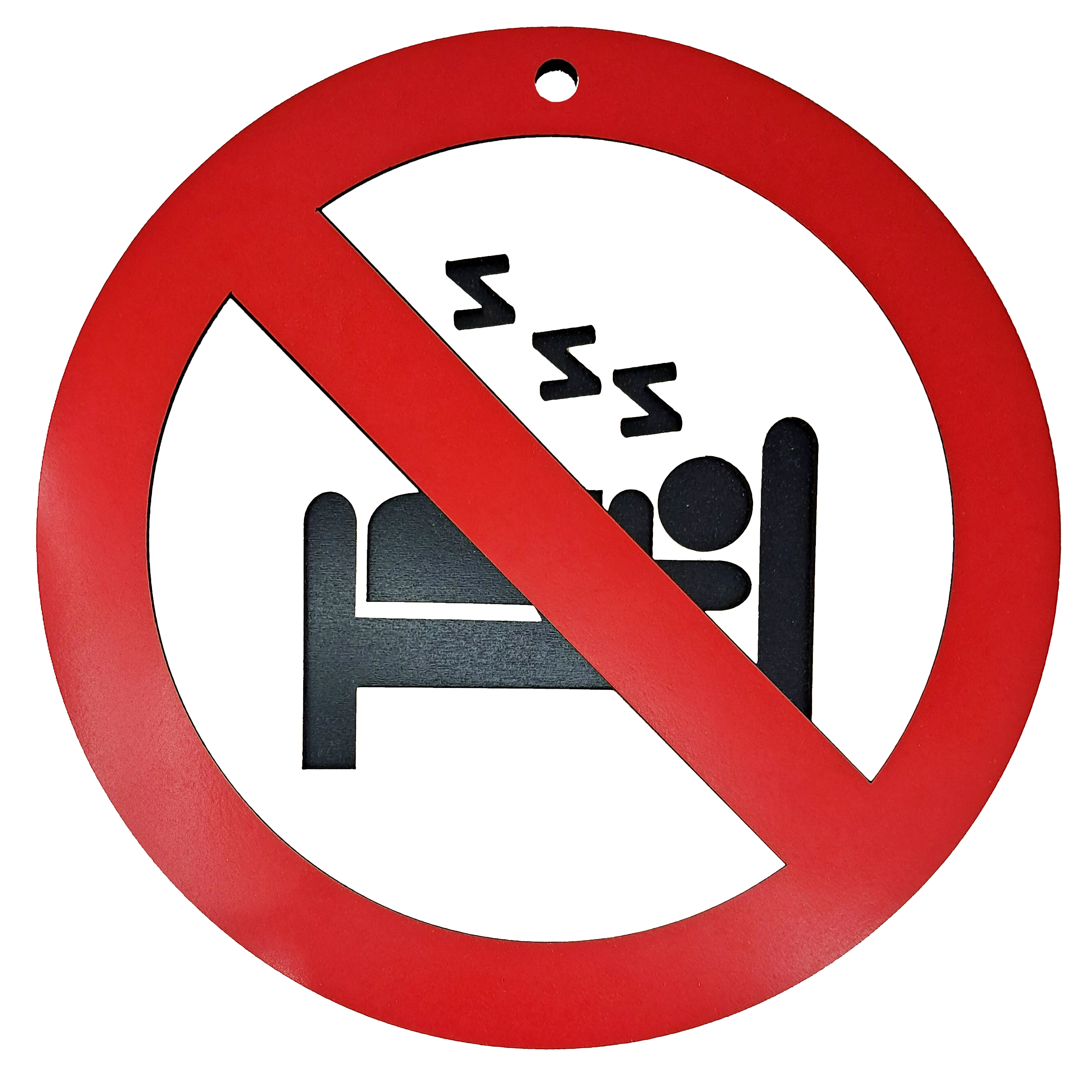 تابلو اخطاری خوابیدن ممنوع یا چرت زدن ممنوع