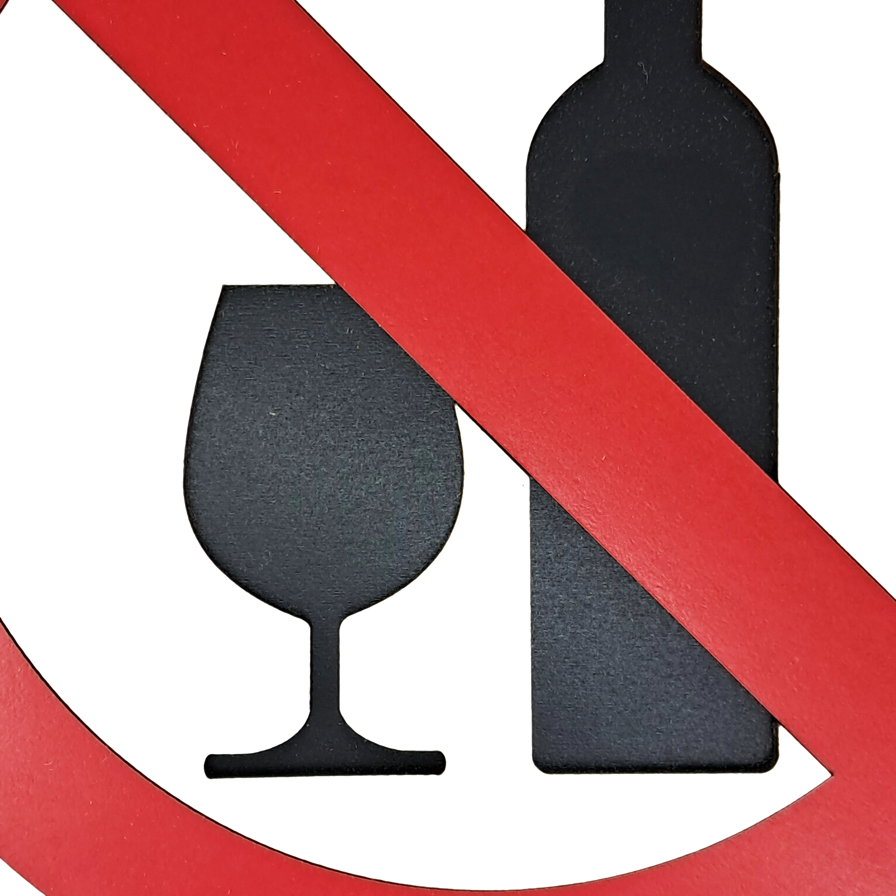 تابلو دیواری علامت مشروب ممنوع یا مست بودن ممنوع