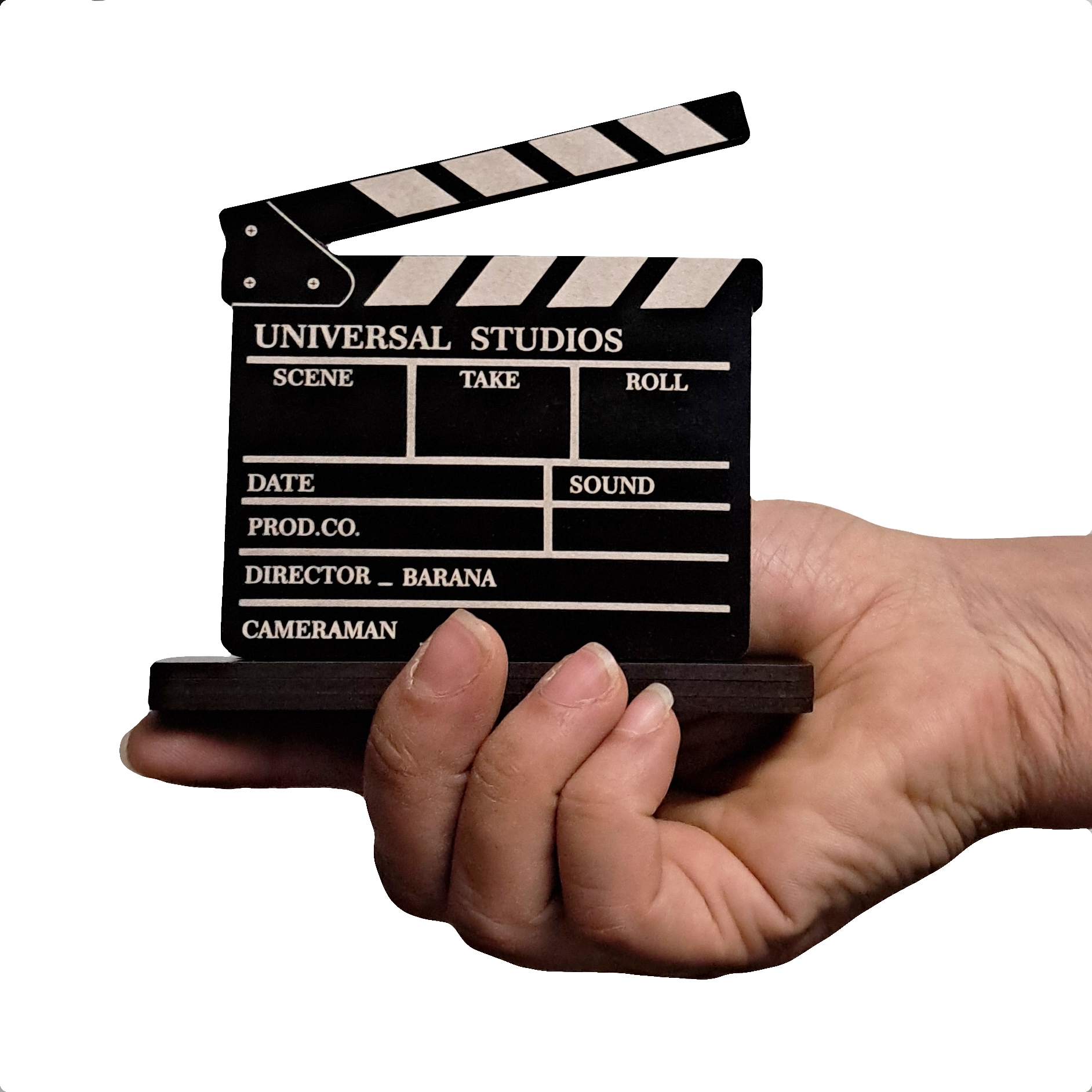 دکوری رومیزی طرح کلاکت مشکی دست مدل