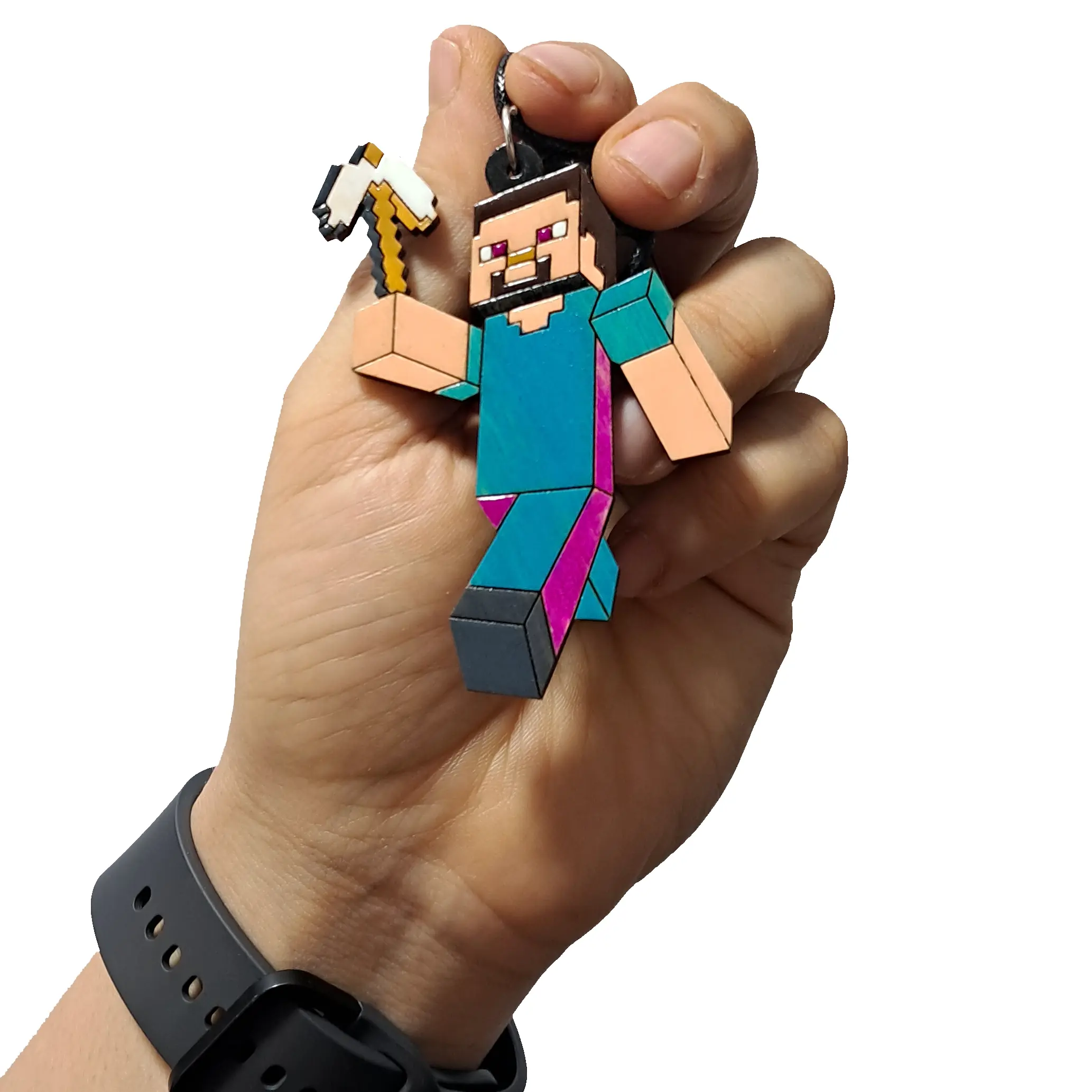 گردنبند ماینکرفت چوبی - خرید تکی و عمده از کاژین