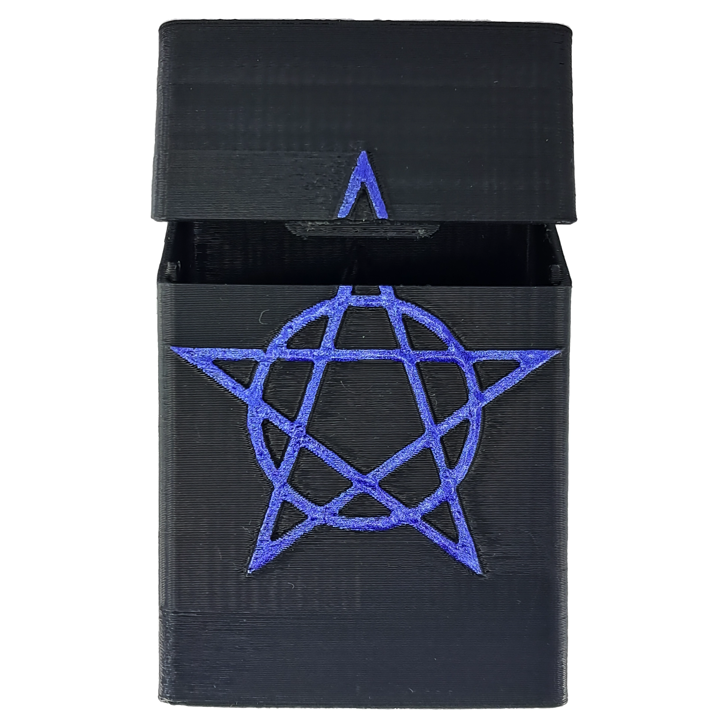 جعبه سیگار طرح پنتاگرام درب نیمه باز