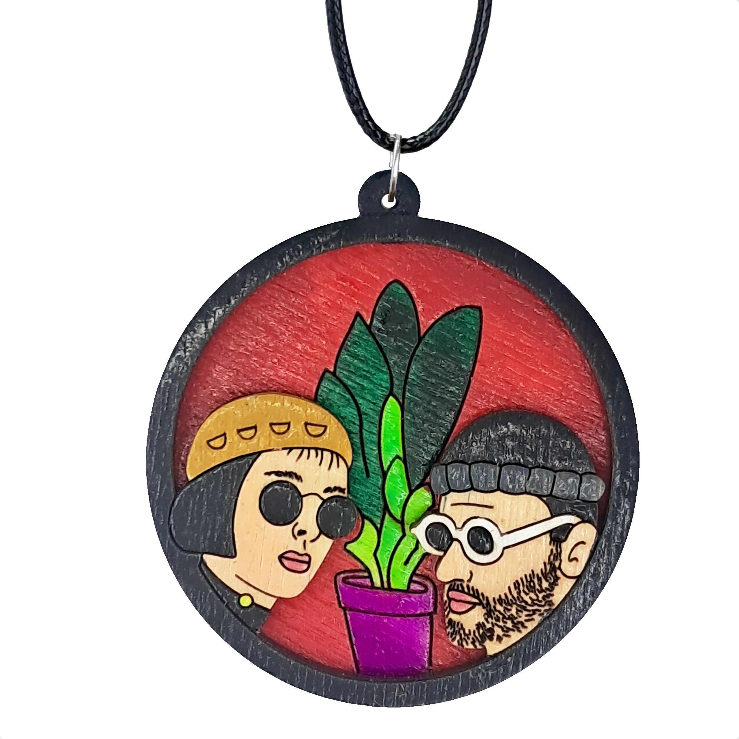 گردنبند لئون و ماتیلدا - چوبی و دستساز - تک و عمده | کاژین