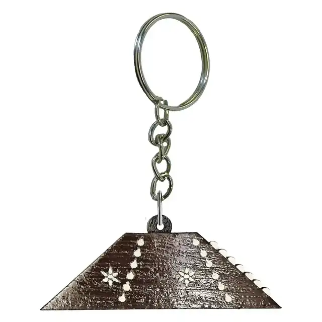 جاسوئیچی چوبی طرح سنتور کد b4223: جاکلیدی و سرکلیدی هنری و شیک مناسب دوست داران ساز و موسیقی سنتور